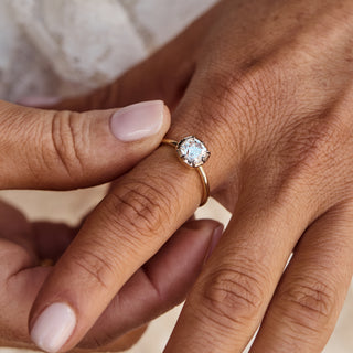 Louise Thompson Carrie Elizabeth Georgian Moissanite Ring