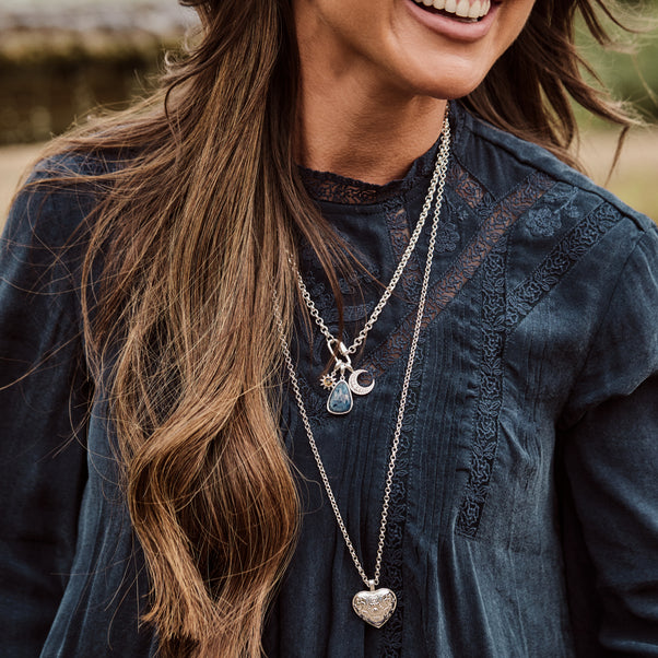Louise Thompson Silver new moon charm