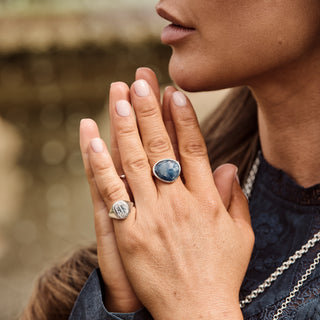 Silver signet ring