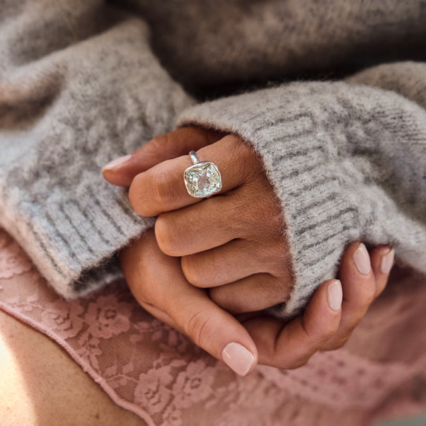 Silver Statement Cocktail Ring