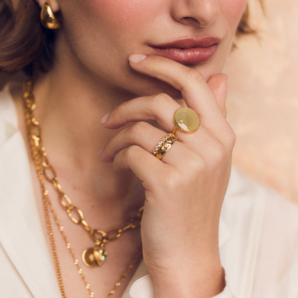 carrie elizabeth Yellow Sapphire Organic Statement Ring