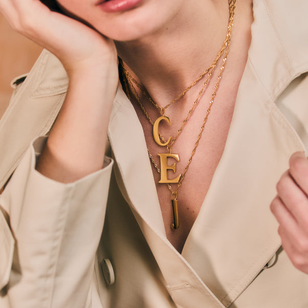 carrie elizabeth initial pendant