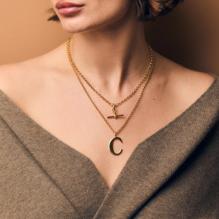 carrie elizabeth initial necklace