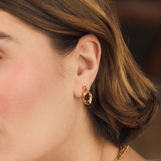 Gold Teardrop Earrings