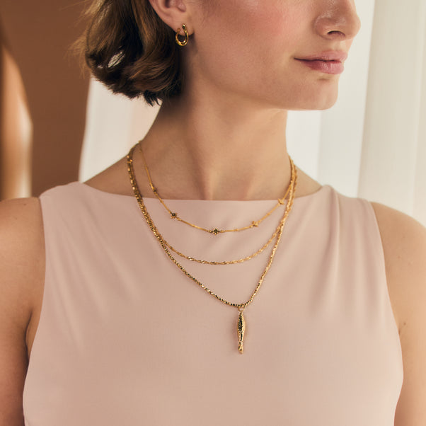 gold fish pendant