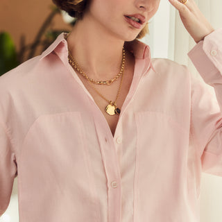 carrie elizabeth oversized coin pendant