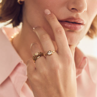 carrie elizabeth Posie Green Amethyst Ring