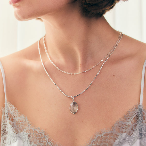 Carrie Elizabeth green amethyst pendant
