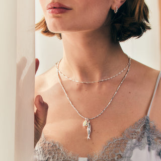 silver sparkly chain