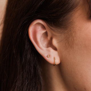 dainty star earring gold