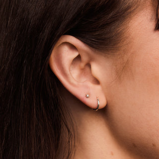 Carrie Elizabeth Simple Huggie Hoop Earrings