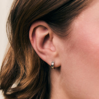 silver hoop earrings