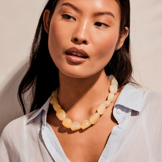 Carrie Elizabeth Limited Edition Brazilian Opal Statement Beaded Necklace