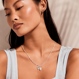 Carrie elizabeth silver shell pendant