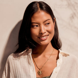Carrie Elizabeth Aurelia Sun Pendant on Soleil Chain