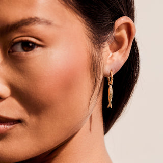 carrie elizabeth fish drop earrings
