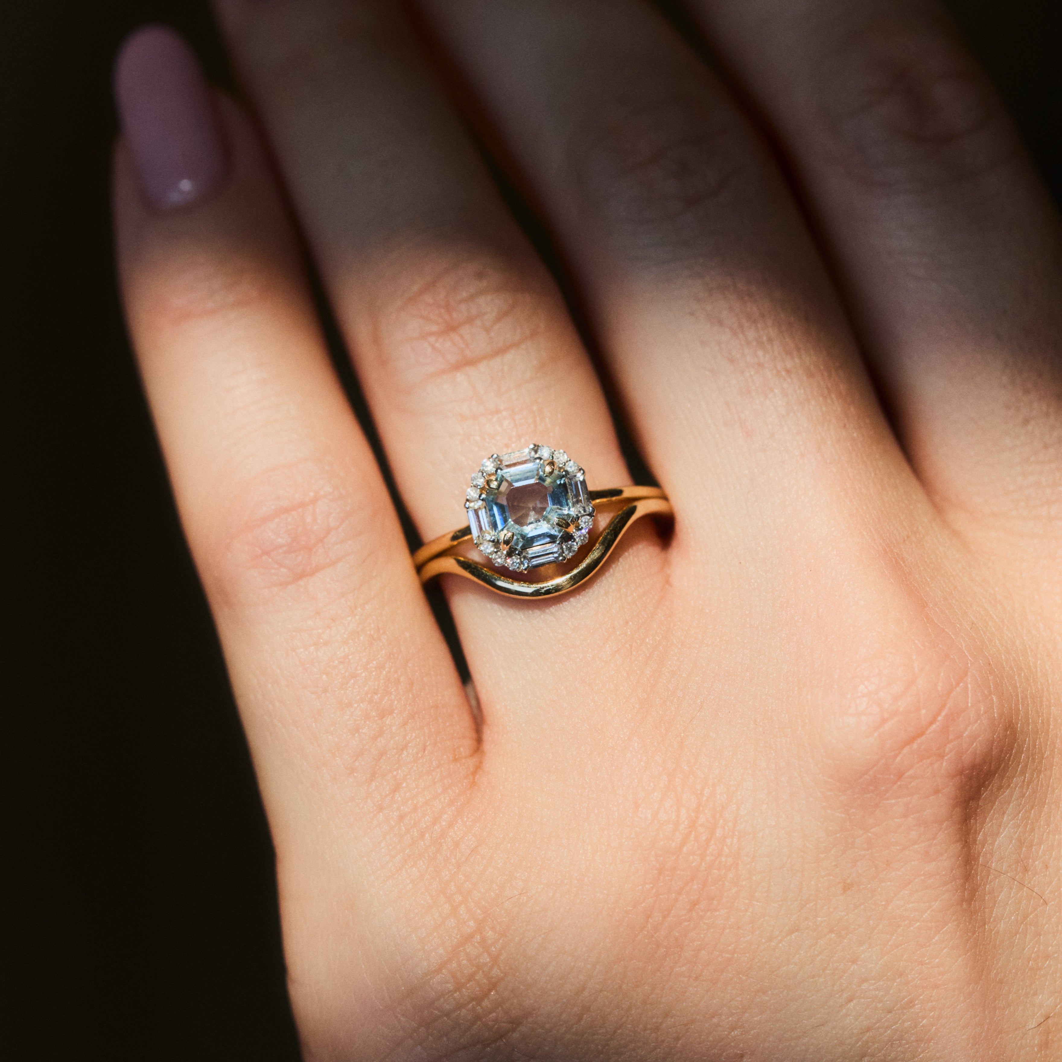 dainty gold ring for wedding