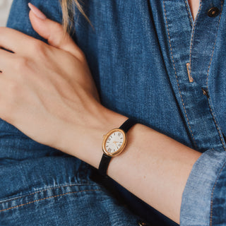 CE Arabella Dainty Vintage Leather Watch