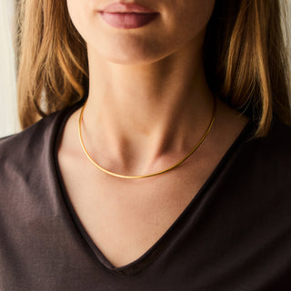 gold Torque Collar Necklace