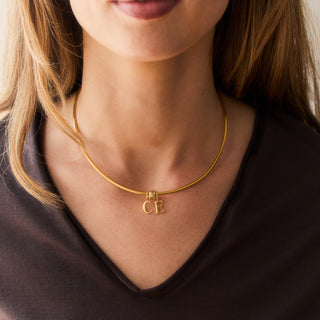 gold Mini Initial Charm
