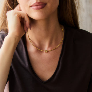 chic torque necklace gold