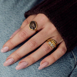 Chocolate Sapphire Organic Ring