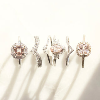 Morganite & diamond ring
