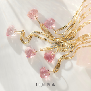 Exclusive Light Pink Heart Tourmaline Necklace