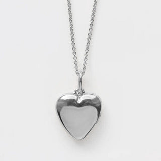 Diamond Star Set Engravable Heart Locket