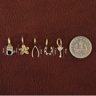 Treasured Diamond Horseshoe Charm