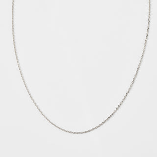 simple silver chain necklace silver
