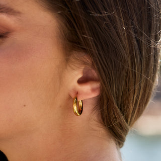 Medium Luxe Chunky Hoop Earrings