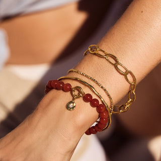 carrie elizabeth red onyx bracelet