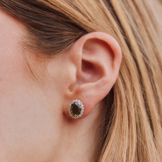 Lydia Millen Evergreen Vintage Gemstone Earrings