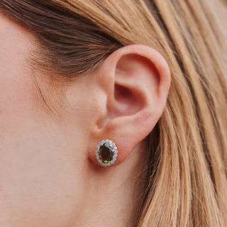 Lydia Millen Evergreen Vintage Gemstone Earrings