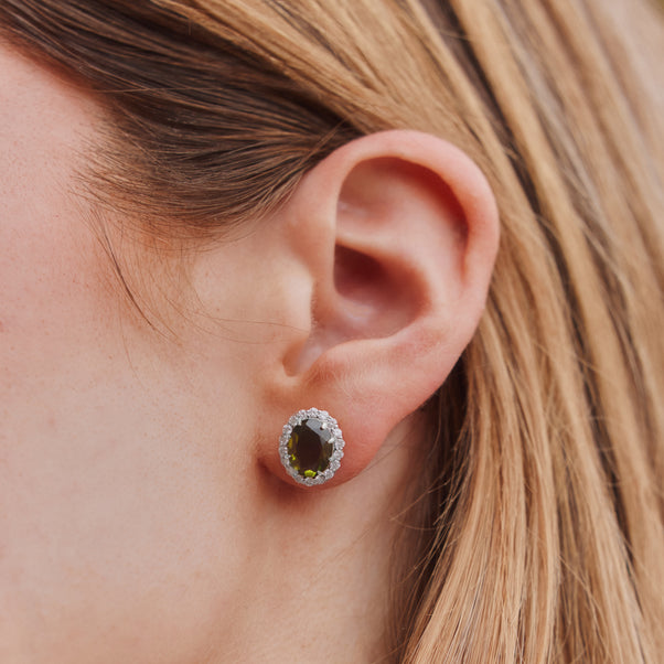 Lydia Millen Evergreen Vintage Gemstone Earrings