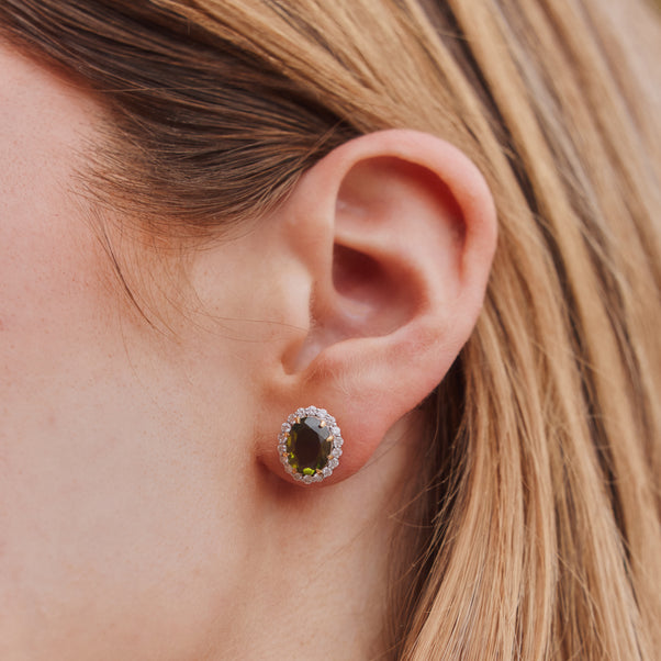 Lydia Millen Evergreen Vintage Gemstone Earrings