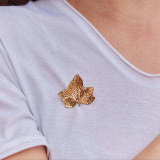 Lydia Millen Evergreen Ivy Leaf Brooch