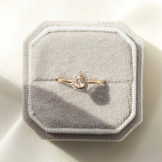 Morganite & diamond ring