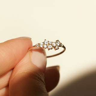 Celestia Sapphire & Diamond Scatter Ring