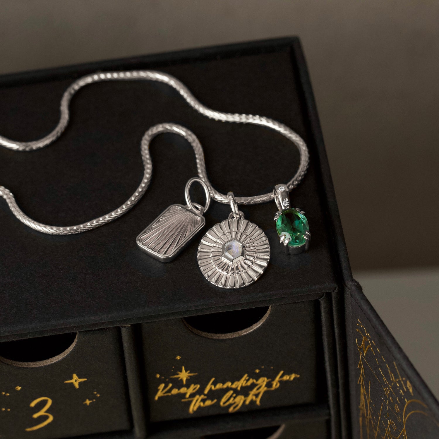 Carrie elizabeth jewellery advent calendar in silver