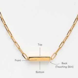 Your Safe Space Engravable Bar Necklace