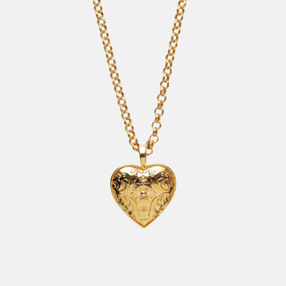 Louise Thompson Vintage Heart Pendant with Rolo Chain 
