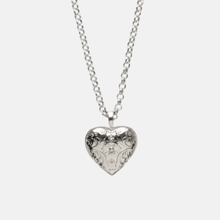 Louise Thompson Vintage Heart Pendant with Rolo Chain 