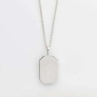 Celestial Mother Of Pearl Tarot Engravable Necklace