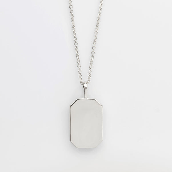 Celestial Mother Of Pearl Tarot Engravable Necklace