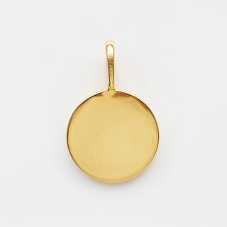 birthstone coin pendants in gold