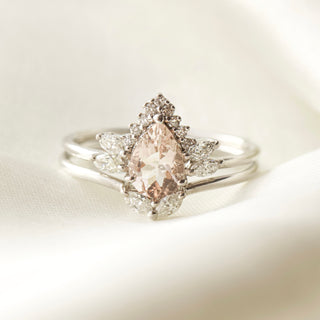 Morganite & diamond ring
