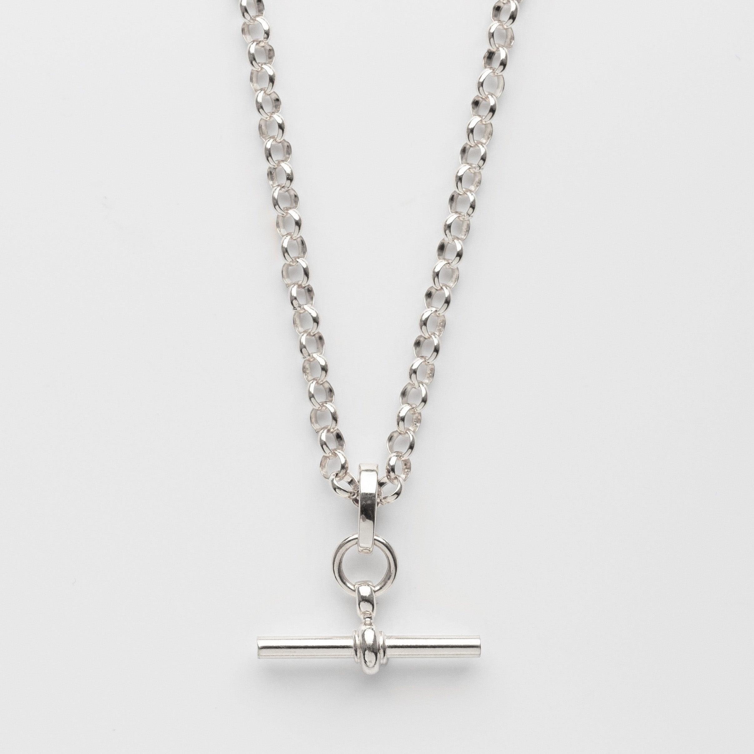 Simply Silver Sterling Silver 925 Puff Heart T-Bar Necklace | bonprix