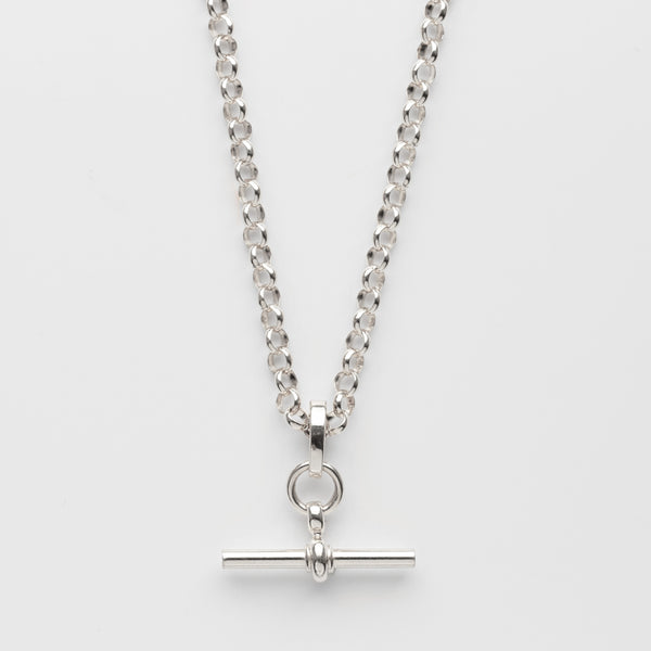 Tilly Sveaas Sterling Silver Chunky T-Bar Curb Link Necklace | Liberty